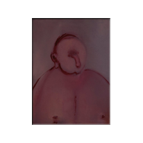 Imperturbable  -  huile sur toile cm 70 x 52