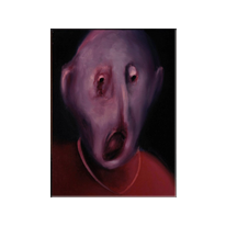 Vieillard  -  huile sur toile cm 70 x 52