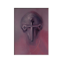 Dogmatique  -  huile sur toile cm 70 x 52