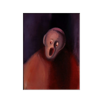 Horrifi�  -  huile sur toile cm 70 x 52