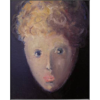 Elle nous a quitt�s trop vite, huile sur toile, cm 33x27