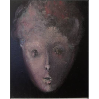 Elle nous a quitt�s trop vite, huile sur toile, cm 33x27