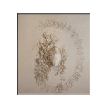 huile sur toile, tissus, pl�tre,  cm 130 x 116