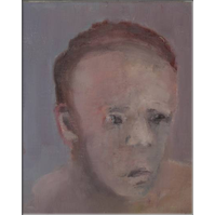 Il aimait la boxe, huile sur toile, cm 33x27