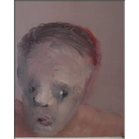 Il aimait la boxe, huile sur toile, cm 33x27