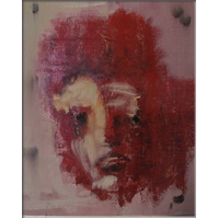 Il est mort � la guerre, huile sur toile, cm 33x27