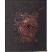 Il ne s'est jamais remis de son accident, huile sur toile, cm 33x27