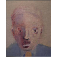 Il s'est fait petit � petit, huile sur toile, cm 33x27