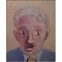 Il s'est fait petit � petit, huile sur toile, cm 33x27