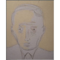 Il s'est fait petit � petit, huile sur toile, cm 33x27