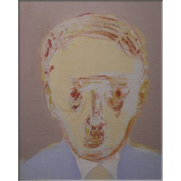 Il s'est fait petit � petit, huile sur toile, cm 33x27